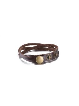 Bracelet tressé cuir