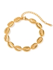 copy ofBracelet en acier inoxydable doré – Queue de sirène, pierres naturelles et perles