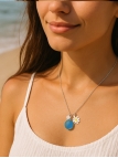 copy ofcopy ofCollier pendentif hippocampe – Perle, verre de mer & chaîne argentée