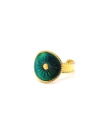 copy ofBague en Acier Inoxydable Doré Design Texturé Ajustable