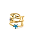 copy ofcopy ofcopy ofBague en Acier Inoxydable Doré Design Texturé Ajustable