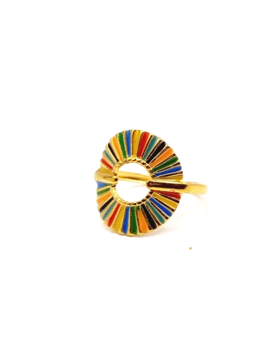 copy ofcopy ofcopy ofcopy ofBague en Acier Inoxydable Doré Design Texturé Ajustable