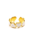 copy ofcopy ofcopy ofcopy ofcopy ofBague en Acier Inoxydable Doré Design Texturé Ajustable