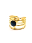 copy ofcopy ofcopy ofcopy ofcopy ofcopy ofBague en Acier Inoxydable Doré Design Texturé Ajustable