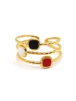 copy ofcopy ofcopy ofcopy ofcopy ofBague en Acier Inoxydable Doré Design Texturé Ajustable