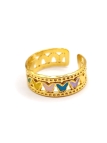 copy ofcopy ofcopy ofcopy ofcopy ofcopy ofcopy ofBague en Acier Inoxydable Doré Design Texturé Ajustable