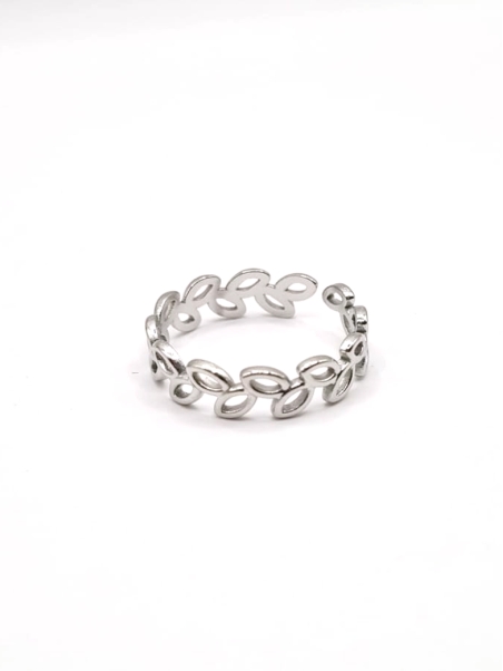 copy ofBague dorée cercle solaire ajouré – motif texturé