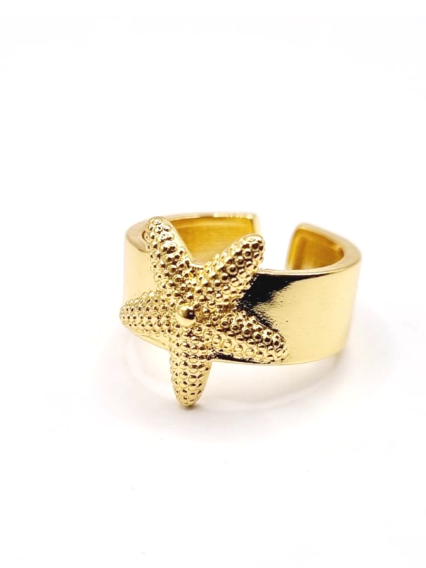 copy ofcopy ofBague dorée cercle solaire ajouré – motif texturé