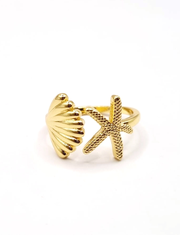 copy ofcopy ofcopy ofBague dorée cercle solaire ajouré – motif texturé
