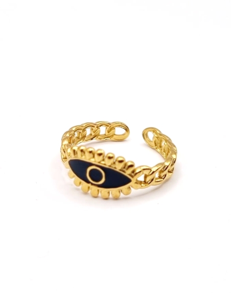copy ofcopy ofcopy ofBague dorée cercle solaire ajouré – motif texturé