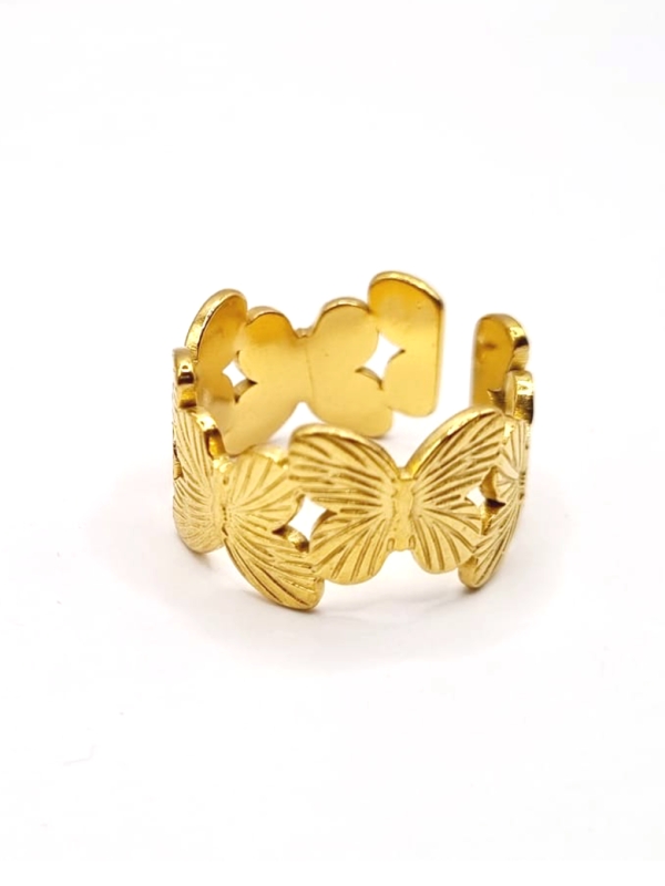 copy ofcopy ofcopy ofcopy ofBague dorée cercle solaire ajouré – motif texturé