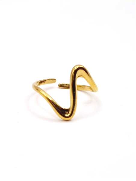 copy ofcopy ofcopy ofBague dorée cercle solaire ajouré – motif texturé