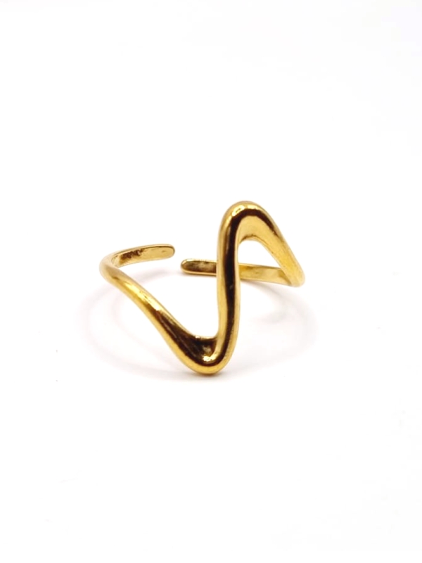 copy ofcopy ofcopy ofBague dorée cercle solaire ajouré – motif texturé