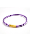 Bracelet jonc bouddhiste violet pailleté – Sérénité et mystère au poignet