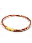 Bracelet jonc bouddhiste cuivre pailleté – Élégance chaleureuse et sérénité intérieure