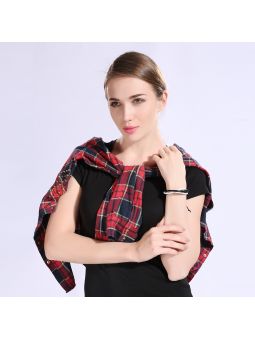 Bracelet tressé cuir