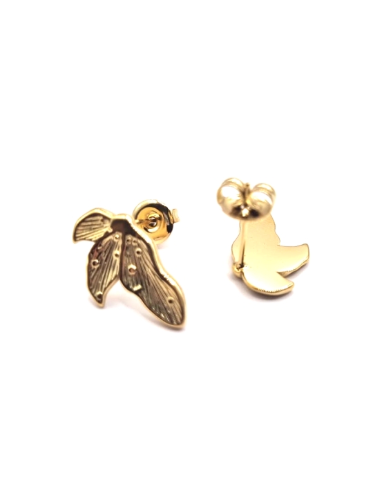 Boucles d’Oreilles Ailes Dorées Féériques – Acier Inoxydable Raffiné