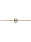 Bracelet Croix Cercle Doré – Symbole Spirituel avec Zircons Brillants