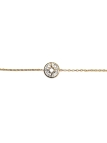 Bracelet Doré Cercle Étoile Strass – Acier Inoxydable Étincelant