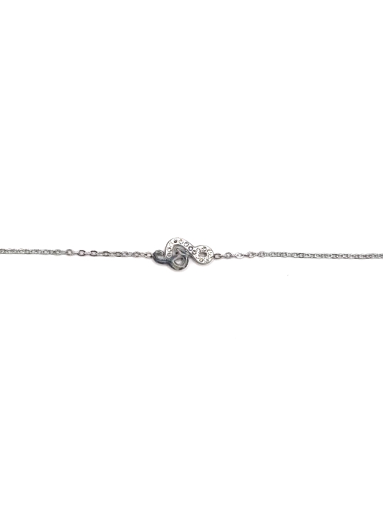 Bracelet Clé de Sol Argenté – Symbole Musical Étincelant en Acier Inoxydable