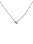 Collier Solitaire Argenté en Acier Inoxydable – Élégance Minimaliste
