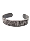 Bracelet Viking Gravé en Acier Titane – Tissage de Force