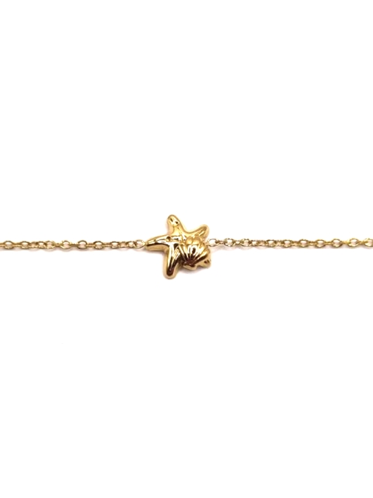Bracelet Chaîne Étoile de Mer Dorée – Acier Inoxydable Raffiné