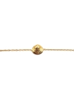 Bracelet Coquillage Spirale Doré – Chaîne Fine en Acier Inoxydable