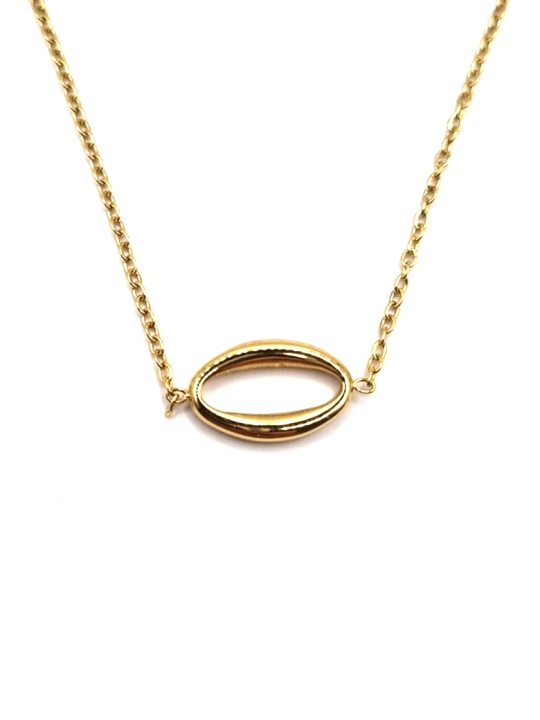 Collier Coquillage Doré Minimaliste – Acier Inoxydable