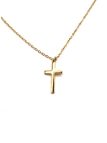 Collier Croix Dorée Minimaliste – Acier Inoxydable