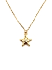 Collier Étoile de Mer Dorée en Acier Inoxydable – Esprit Bord de Mer