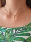 Collier Enfant Croix Dorée – Bijou Fin en Acier Inoxydable