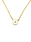 Collier Femme Médaille Dorée – Discret & Élégant avec Strass Central