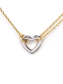 Collier Cœur Ajouré Doré – Élégance Minimaliste en Acier Inoxydable