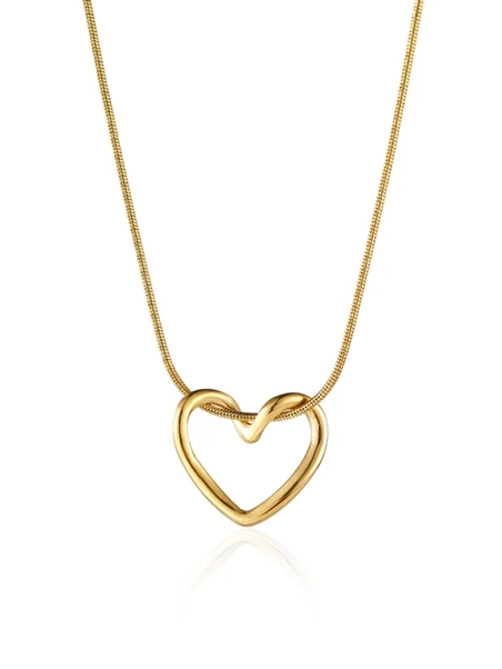 Collier Cœur Doré Minimaliste – Élégance & Douceur en Acier Inoxydable