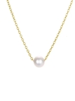 Collier Perle Fine sur Chaîne Dorée – Intemporel & Minimaliste en Acier Inoxydable