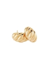 Boucles d’Oreilles Torsadées Dorées – Élégance Sculptée en Acier Inoxydable