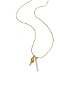 Collier Coquillage Doré & Perles Blanches – Acier inoxydable doré