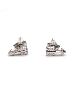 Boucles d’Oreilles Flèche Argentée en Acier Inoxydable – Discrètes & Stylées