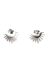 Boucles d’Oreilles Soleil Argenté avec Zircon – Rayonnez Chaque Jour