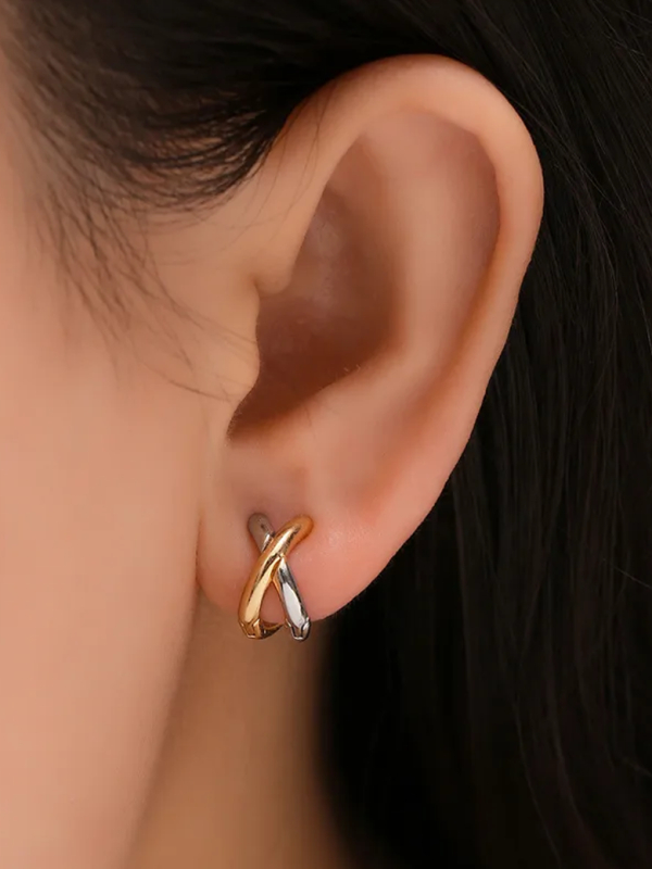 copy ofBoucles d’Oreilles Goutte Évasée – Doré en Acier Inoxydable