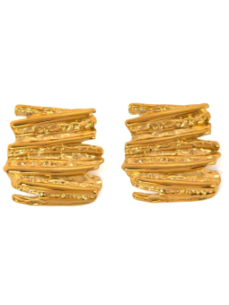 copy ofBoucles d’Oreilles Nœud Entrelacé – Doré en Acier Inoxydable