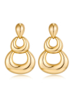 copy ofcopy ofcopy ofBoucles d’Oreilles Martelées Doré en Acier Inoxydable – Design Organique Élégant