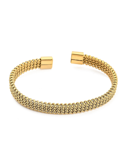 copy ofcopy ofBracelet Perles Rondes Doré en Acier Inoxydable – Élastique & Lumineux