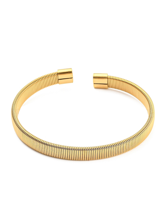 copy ofcopy ofcopy ofBracelet Perles Rondes Doré en Acier Inoxydable – Élastique & Lumineux