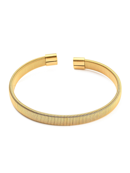 copy ofcopy ofcopy ofBracelet Perles Rondes Doré en Acier Inoxydable – Élastique & Lumineux