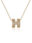 Collier Doré en Acier Inoxydable – Initiale H Scintillante & Élégance Joaillière