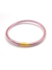 copy ofBracelet jonc bouddhiste rose fuchsia avec paillettes – Éclat spirituel et modernité