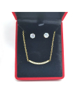 copy ofcopy ofCoffret Collier Croix Doré & Boucles Zircon – Élégance Spirituelle en Acier Inoxydable