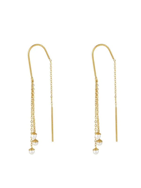 copy ofcopy ofBoucles d’Oreilles Nœud de Cercles Entrelacés Dorées en Acier Inoxydable